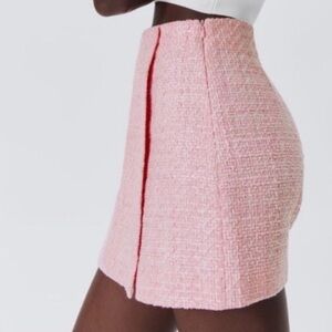 Zara pink tweed skort XS